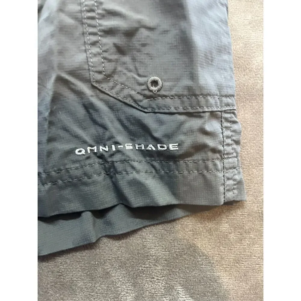 Columbia Cargo Shorts Men’s 30 x‎ 8 Omni Shade Hiking Shorts Grey